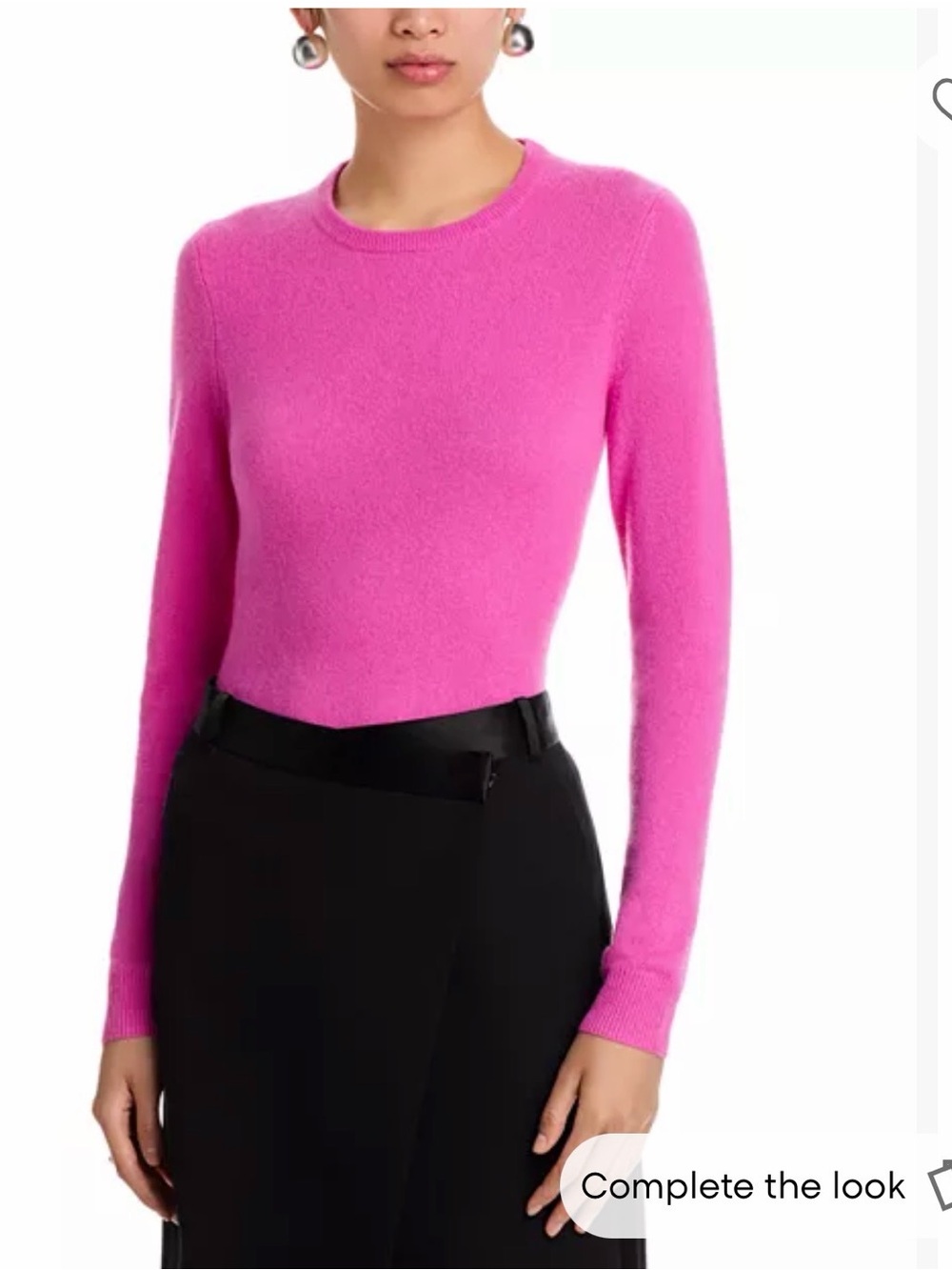Bloomingdale's Pink Cashmere Sweater